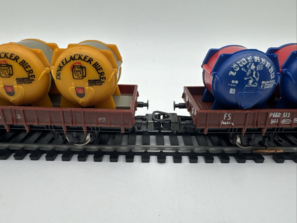 Lima H0 offener Güterwagen Löwenbräu & Dinkelacker Biere Set