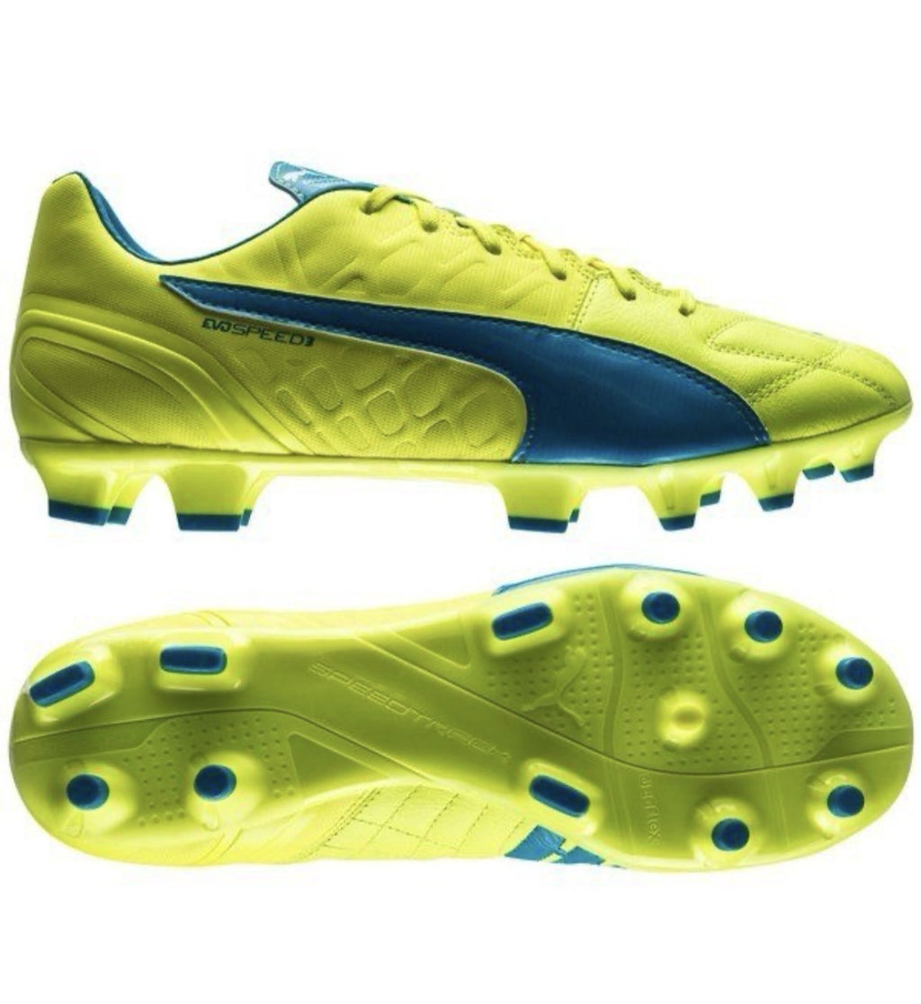 Puma evoSPEED 3.4 Lth Fußballschuhe Gr. 46 UK 11 Herren Rasenschuh Fussball