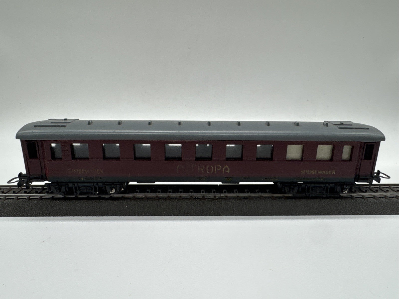 Spur H0 DDR PIKO ALT D-Zug Wagen Mitropa Speisewagen Rot Personenwagen #65