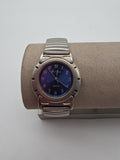 Pavilon Armbanduhr Quarz – Blaues Verlauf-Zifferblatt – Edelstahl Flexband – Vin
