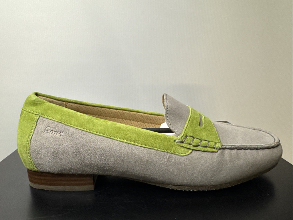 Sioux Corbina Slipper Gr. 7 Grau Damenschuhe Leder