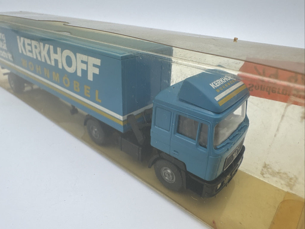 Wiking MAN Koffer-Sattelzug  - Kerkhoff Wohnmöbel blau