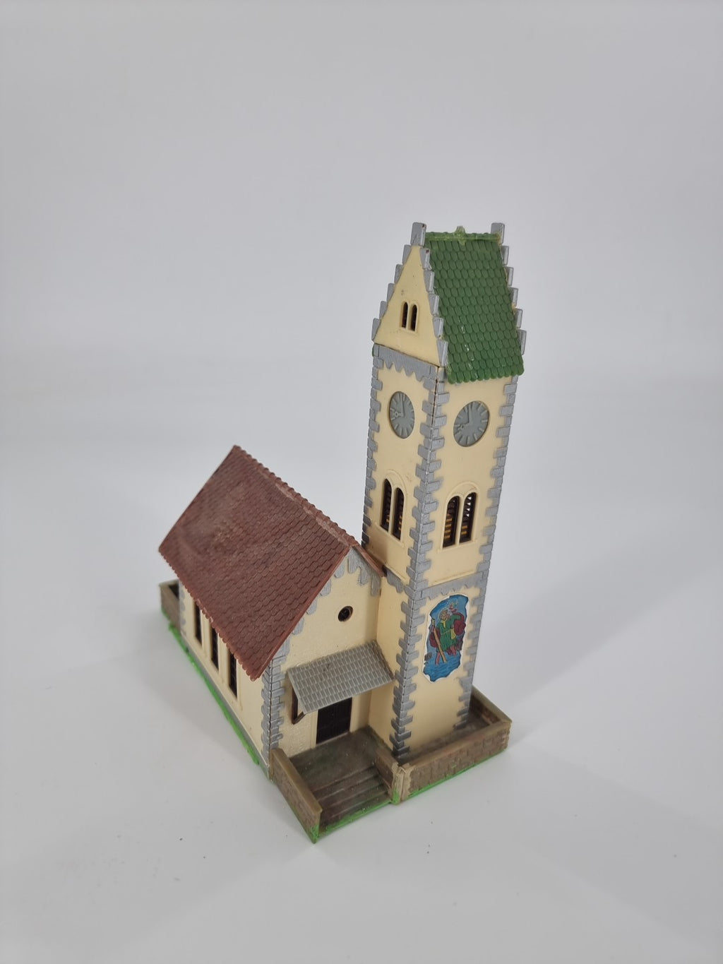 Faller H0 130238 Dorfkirche mit Friedhofsmauer 