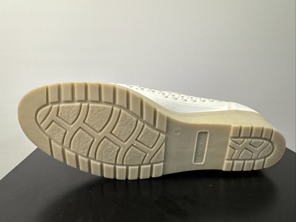 Ara Pumps Gr. 8 Weiß Leder Absatzschuh