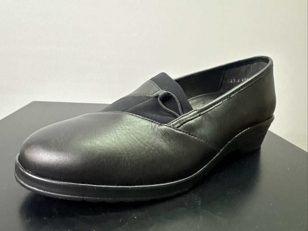 Jana Pumps  Gr. 4,5 Leder Schwarz Damen 