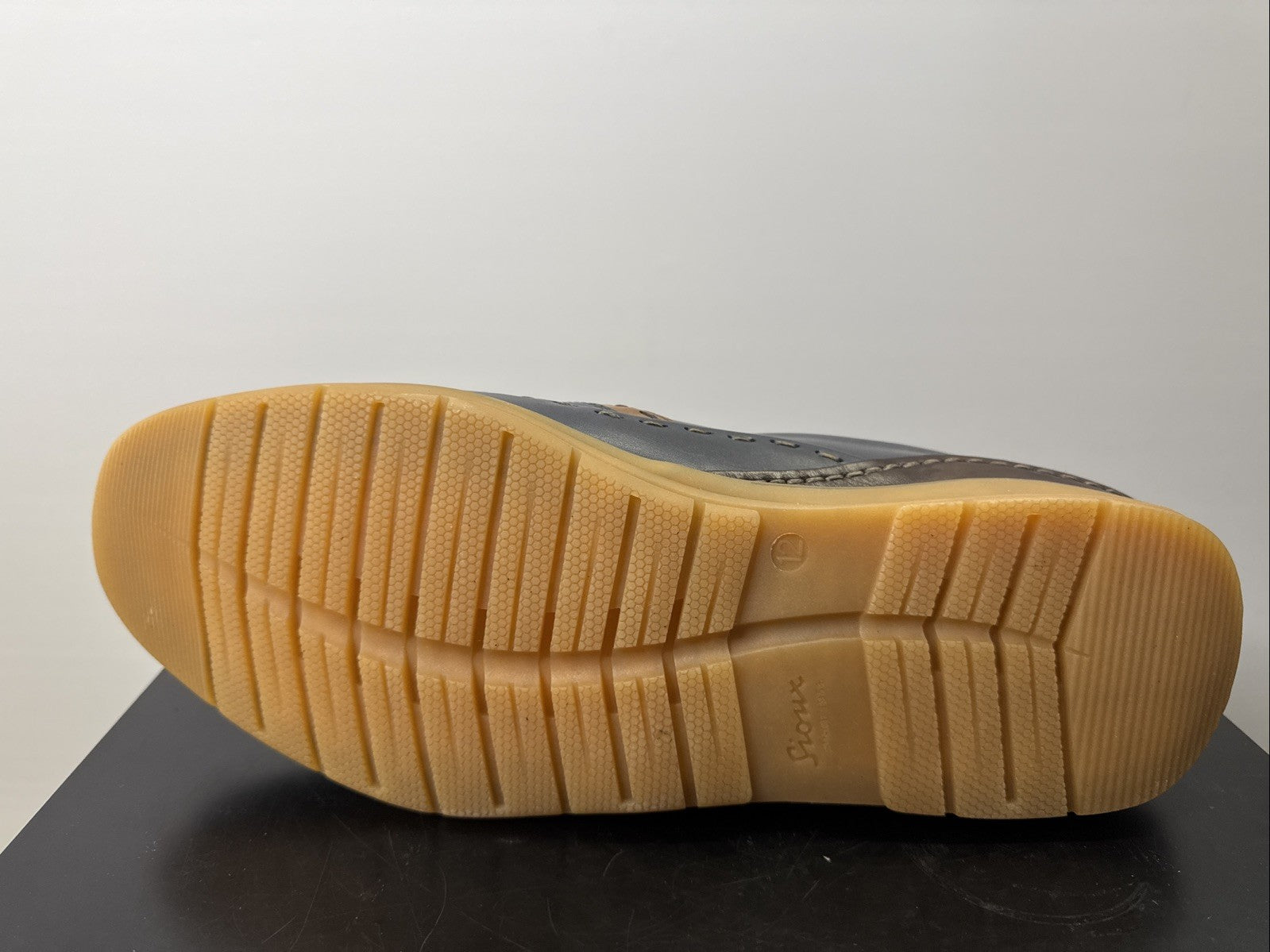 Sioux Hajoko-707 Herrenschuhe Gr. 43,5/9,5 Slipper Blau Leder