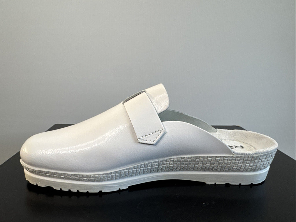 Rohde Herren Pantolette Gr. 39 Weiß Pantoffel Weite G 1511