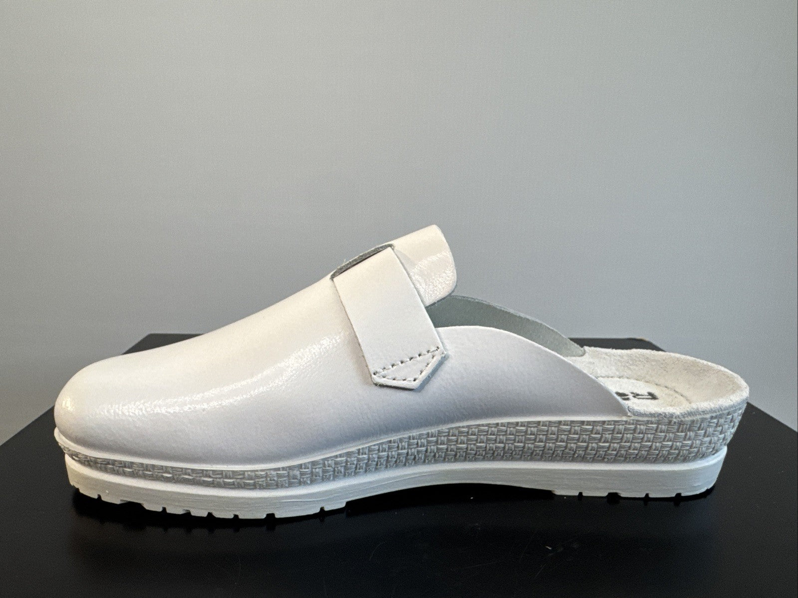 Rohde Herren Pantolette Gr. 39 Weiß Pantoffel Weite G 1511