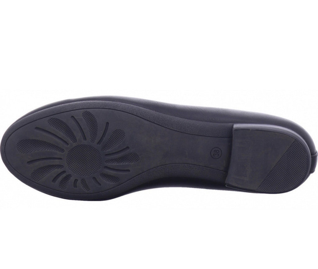 MARCO TOZZI Ballerinas Sommer Slipper Damen schwarz Gr. 41