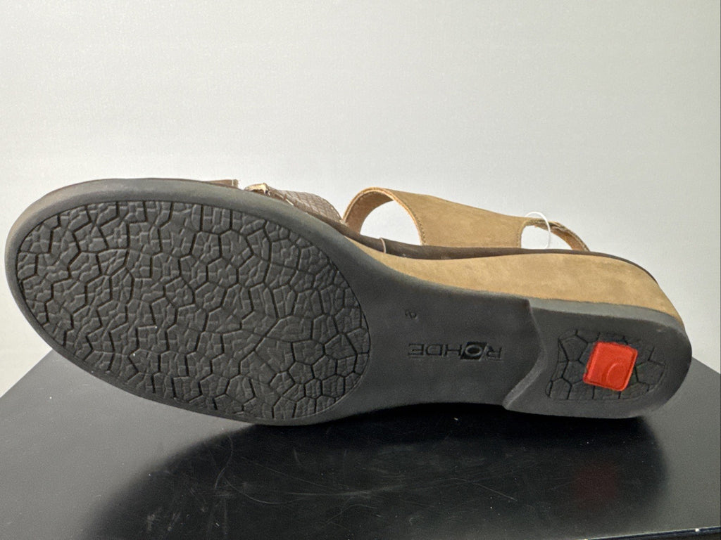 Rohde Sandalette Gr. 42 Damen Braun Leder