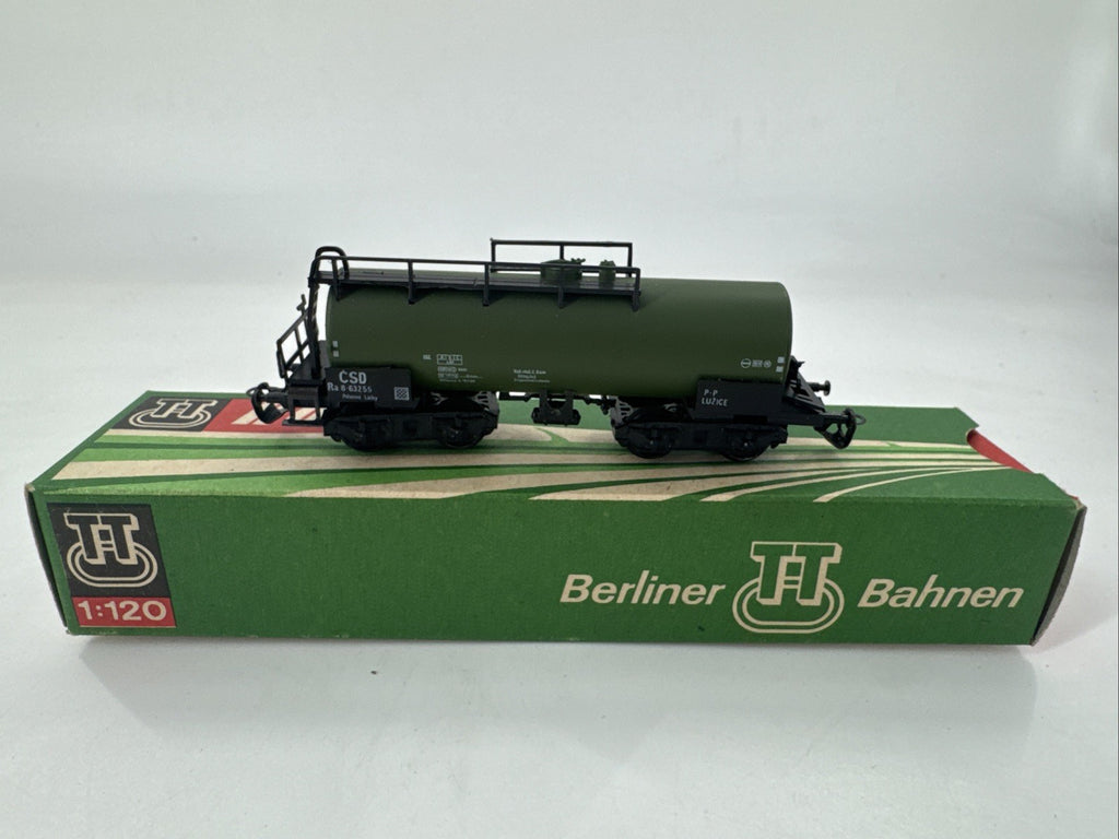 Modelleisenbahn Berliner TT Bahnen Kesselwagen Grün 5412 OVP
