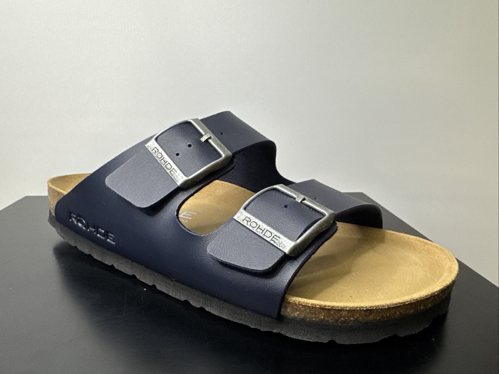 Rohde Herren Pantoletten Gr. 41 Leder Clogs Ocean 5920