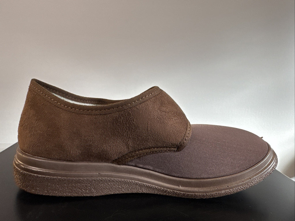 Fischer Markenschuh Herren Pantoffel Gr. 38 Halbschuh Braun