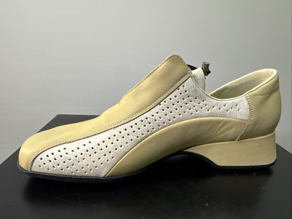 Rieker Halbschuh Gr. 42 Damen Leder Beige