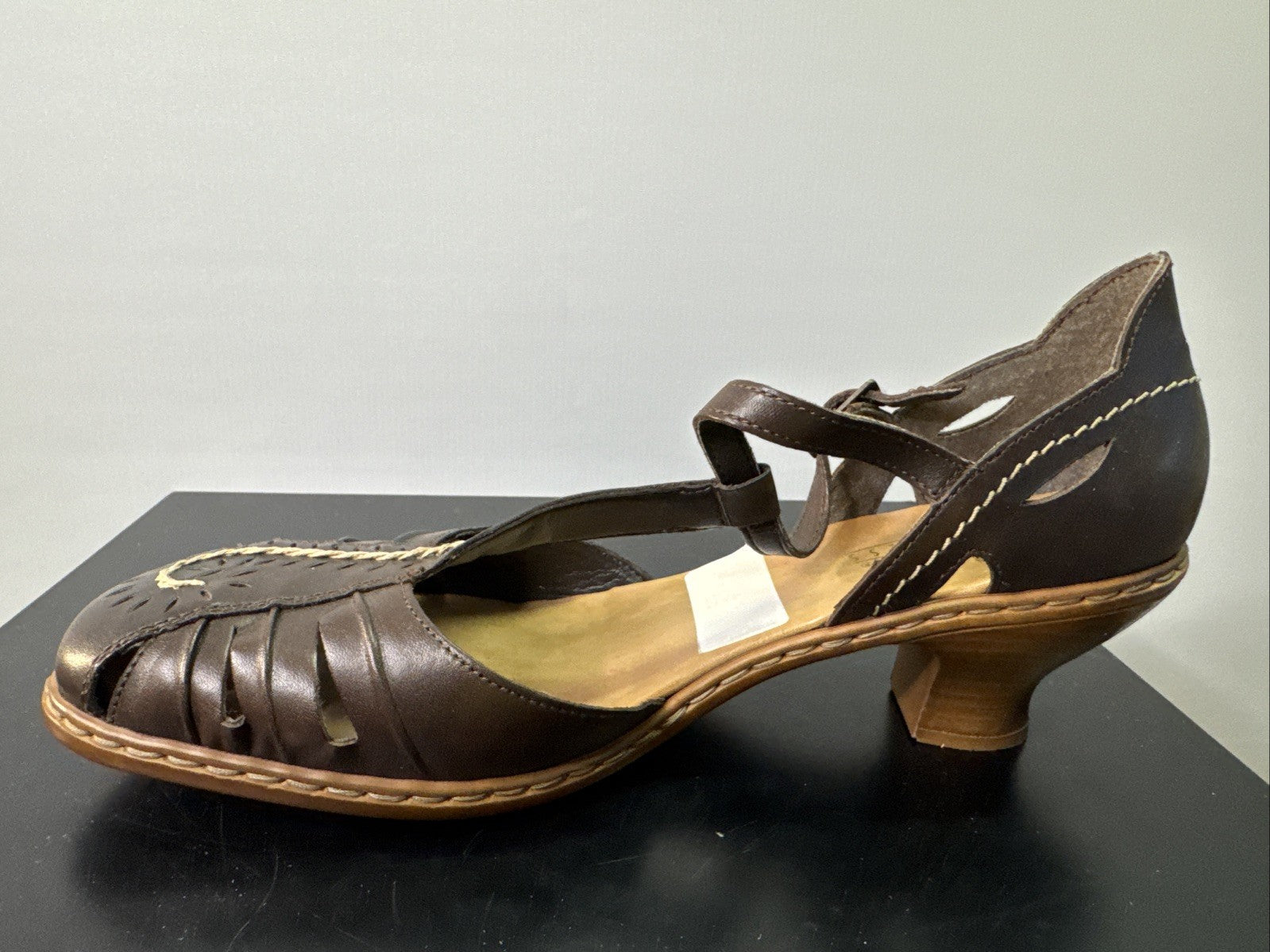 Rieker Sandalette Gr. 42 Leder Braun