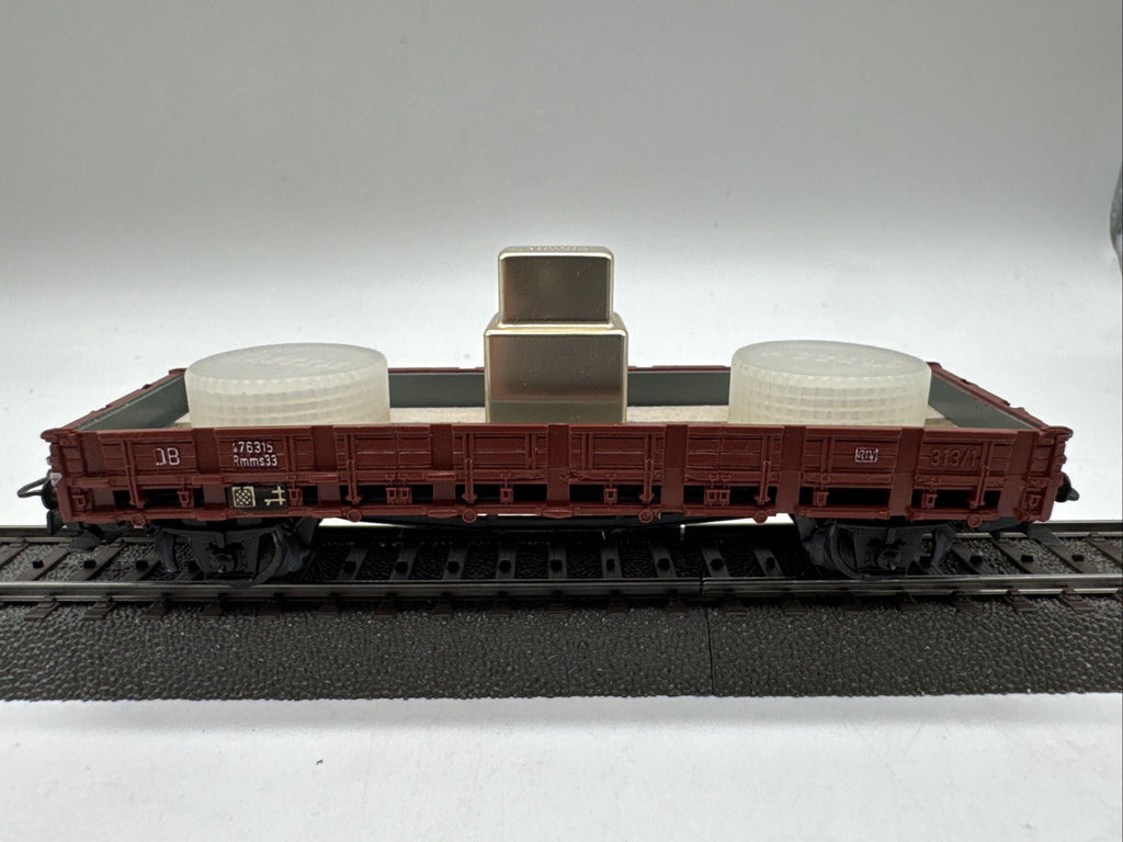 Märklin H0 4607 313/1 Güterwagen Rungenwagen mit Beladung  Rmms DB