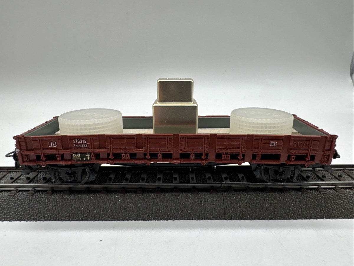 Märklin H0 4607 313/1 Güterwagen Rungenwagen mit Beladung  Rmms DB