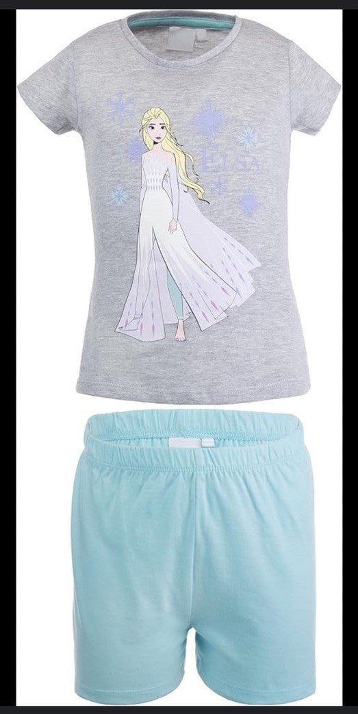 T-Shirt Kurze Hose Set Frozen Eiskönigin Elsa 