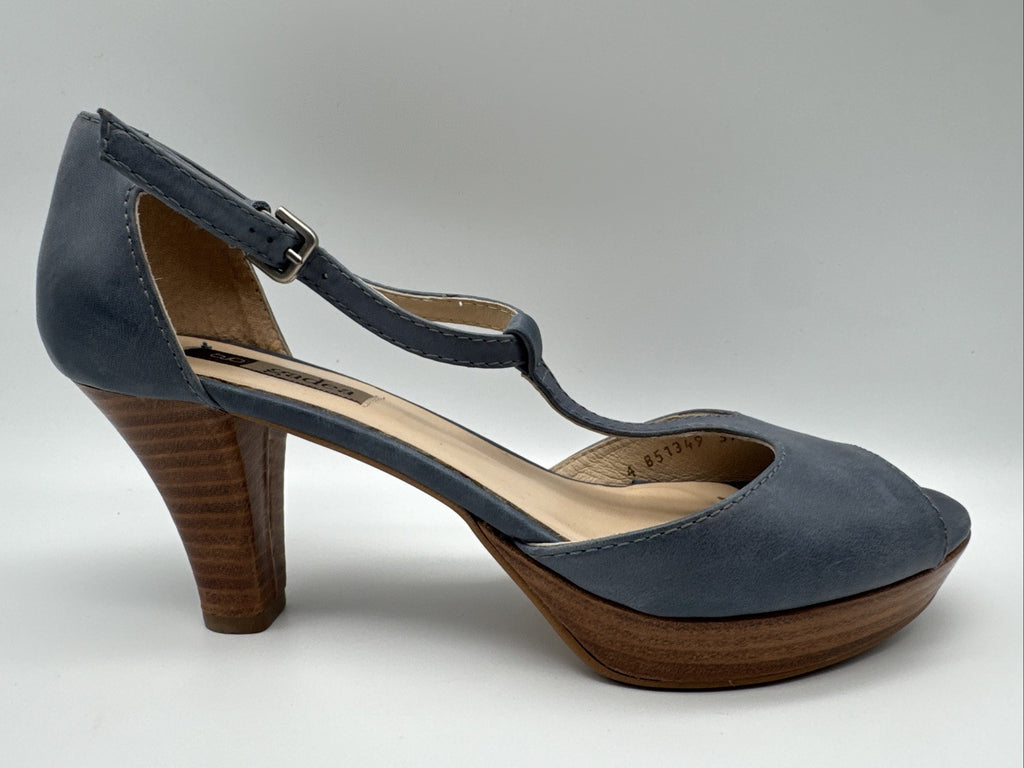 Gadea Pumps Gr. 39 Blau Leder Damen Absatzschuh