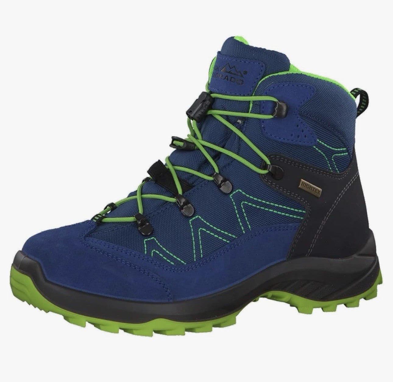 High Colorado Vilan Mid-Cut Wanderschuhe Jungen Blau-Limette Gr. 35