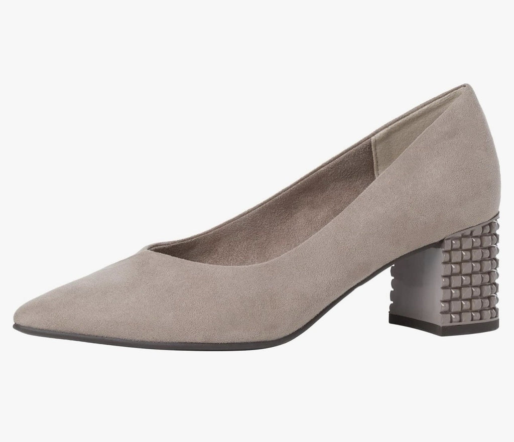 Marco Tozzi Gr. 39 Pumps Damen Taupe Absatzschuh 