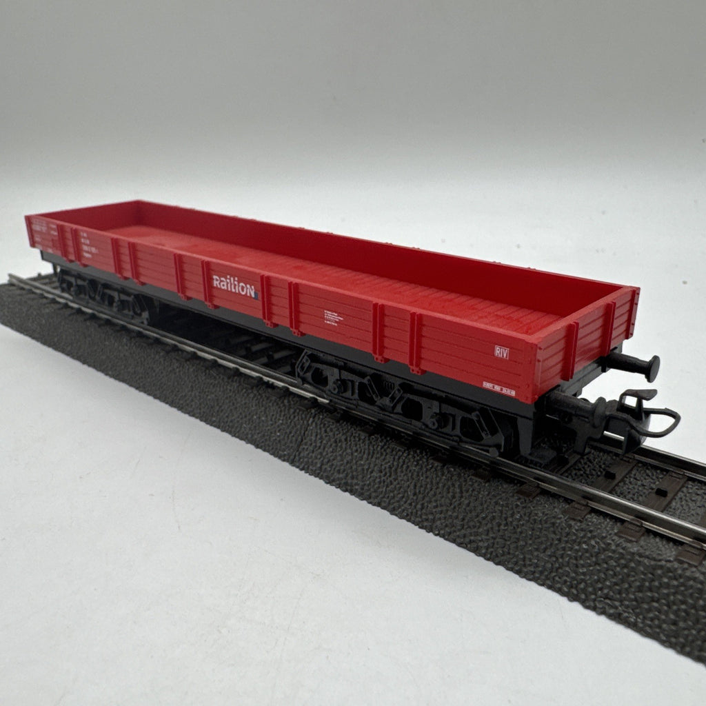 Märklin H0 DB Railion 4-achsiger Flachwagen Niederbordwagen rot 29260 #343