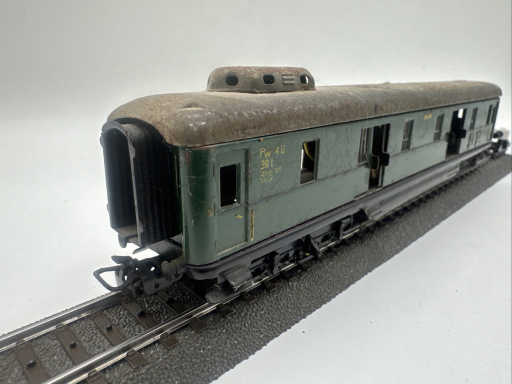 D08 Märklin H0 Personenwagen 346/4 Gepäckwagen Blech Beleuchtet #771