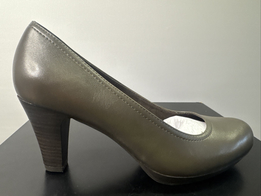 Tamaris Pumps Gr. 39 Damen Braun Leder 