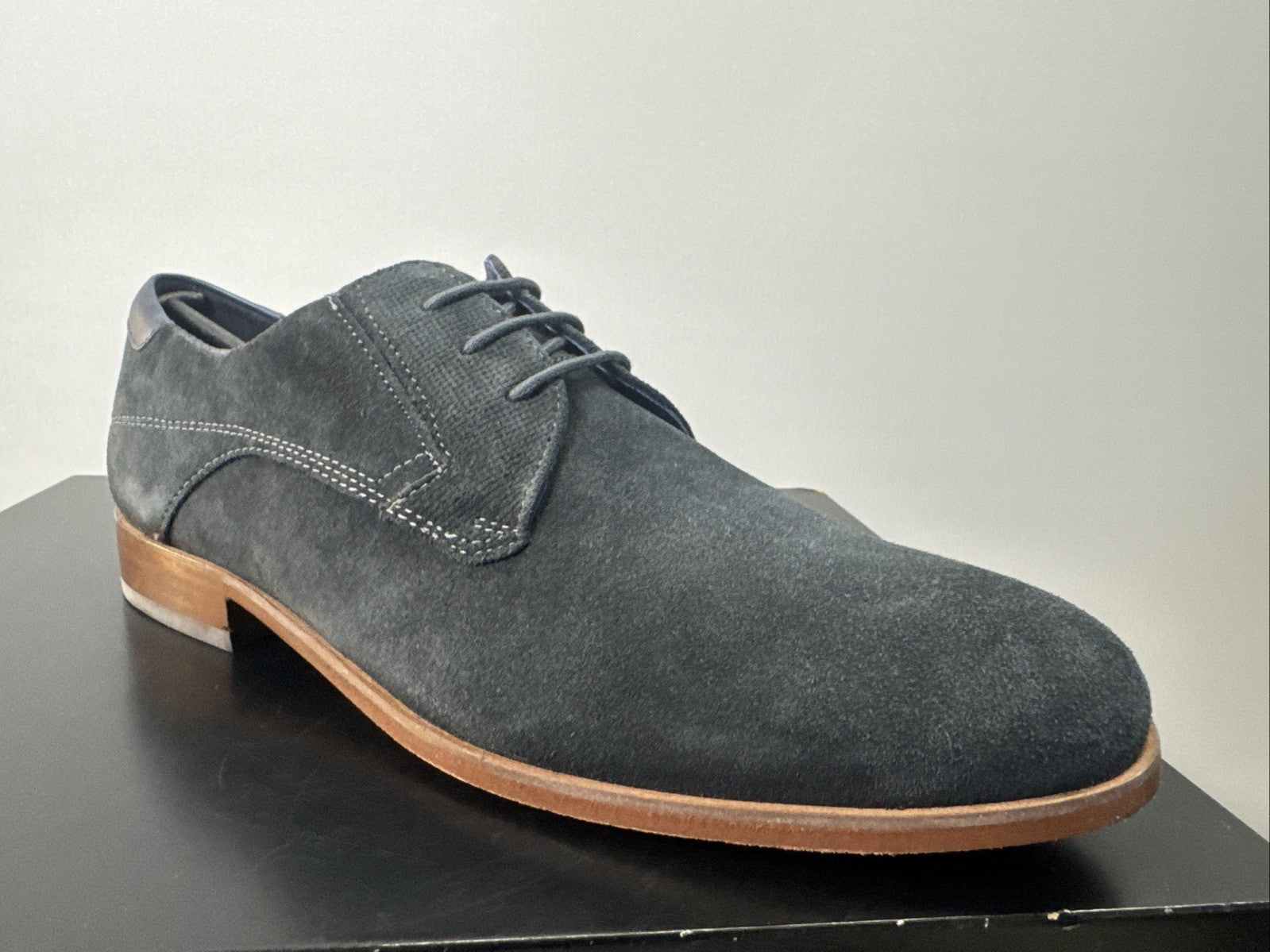 Jaromir-703 Business Schuh by SIOUX Schnürschuhe Derbys Piombo Blau Gr. 40,5 7,5