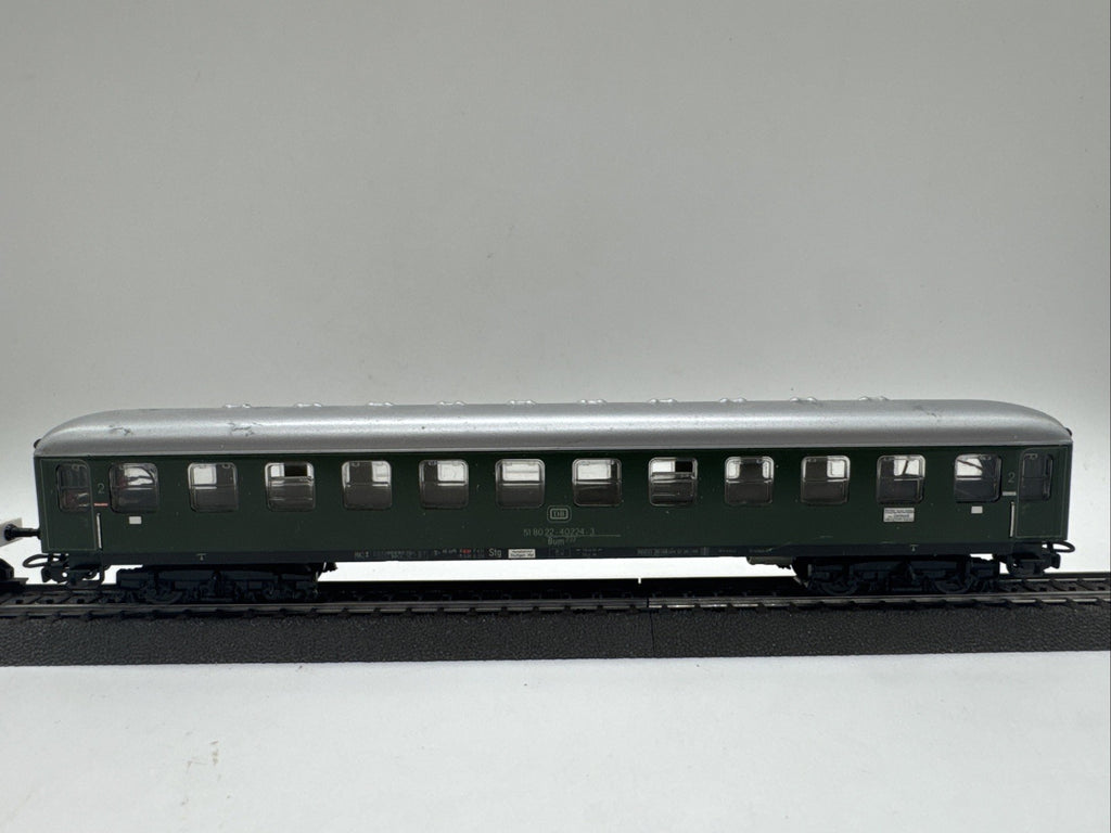 Märklin H0 Personenwagen D-Zug Wagen DB 2.Kl.  51 80 22 40224-3 Beleuchtet #374