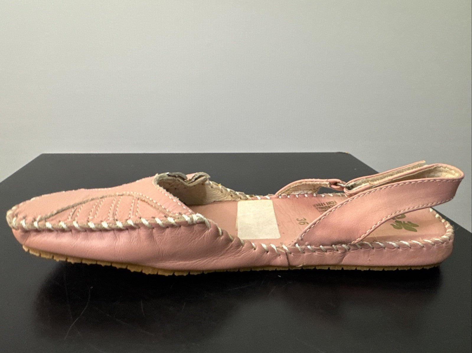 Rieker Slipper Gr. 36 Leder Rosa