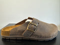 Rohde Herren Pantolette Gr. 39 Mocca Nebuk Pantoffel  Schuhweite G 6743