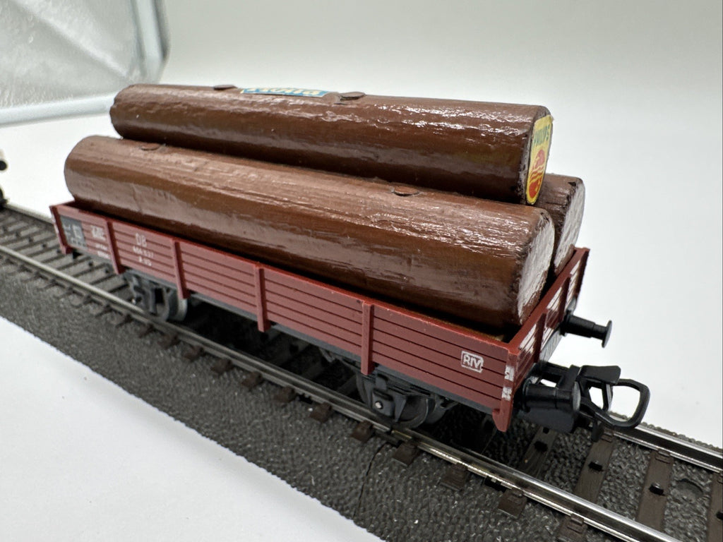 Märklin 4503 H0 Niederbordwagen 464 637 Mit Ladung DB #493