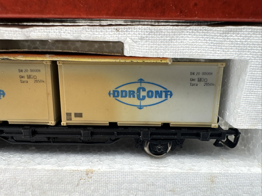 BTTB TT 4520 Containerwagen DDR-CONT DR In OVP Vergilbt