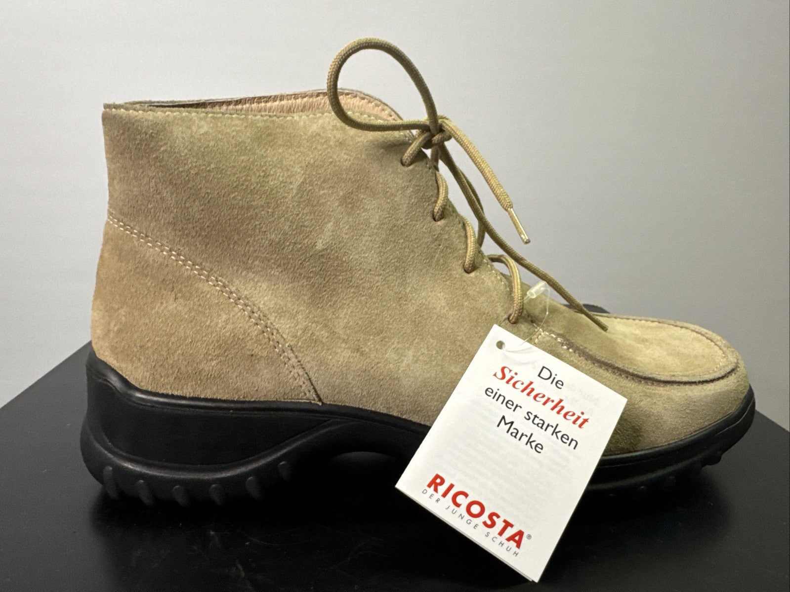 Ricosta Stiefel Gr. 37 Damen Beige Leder 