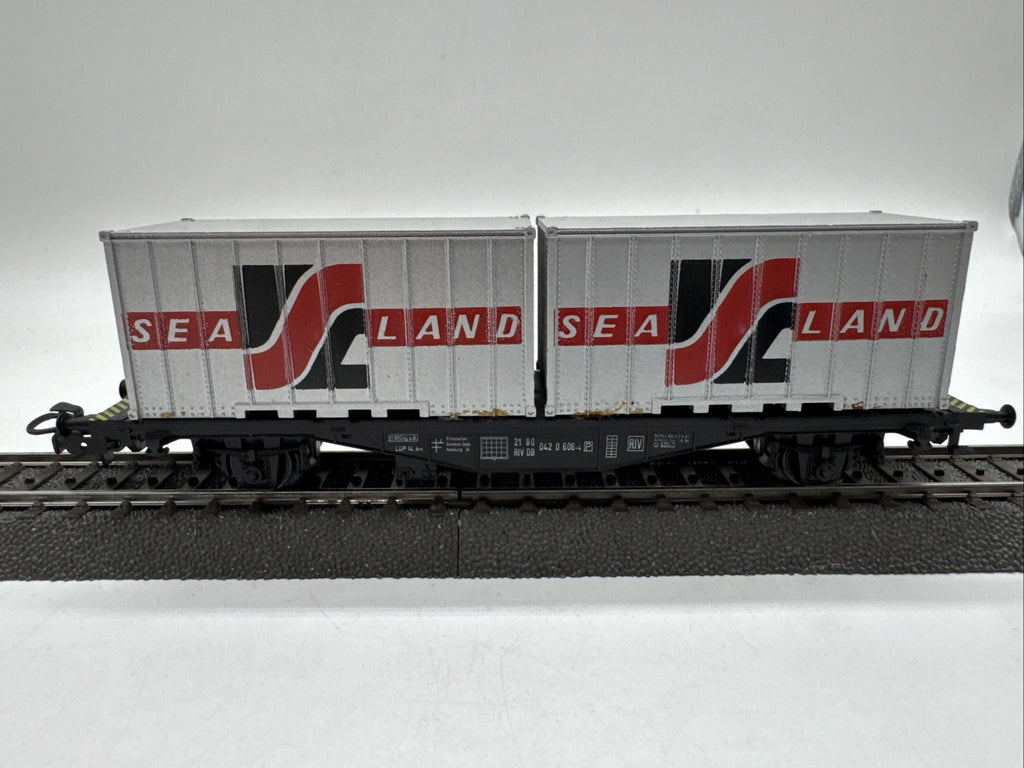 Märklin H0 4668 Containerwagen 042 0 606-4 Sea Land DB # 389