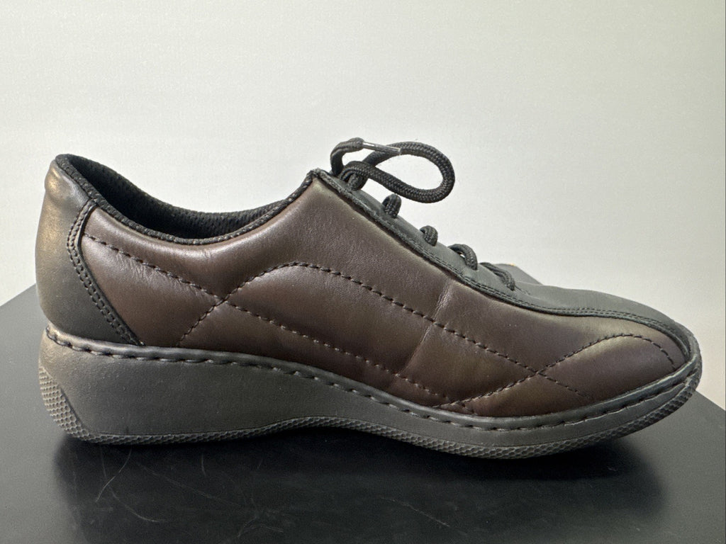 Rieker Halbschuh Gr. 37 Damen Leder Braun