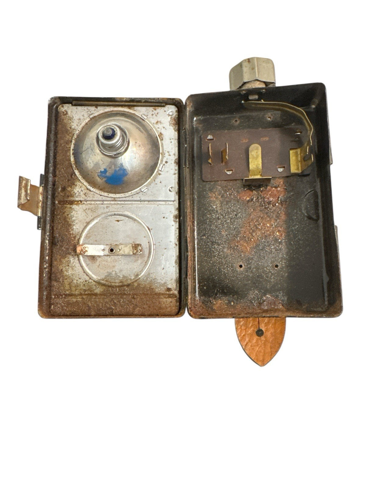 (E13) Artas Taschenlampe blech Signaltaschenlampe Vintage