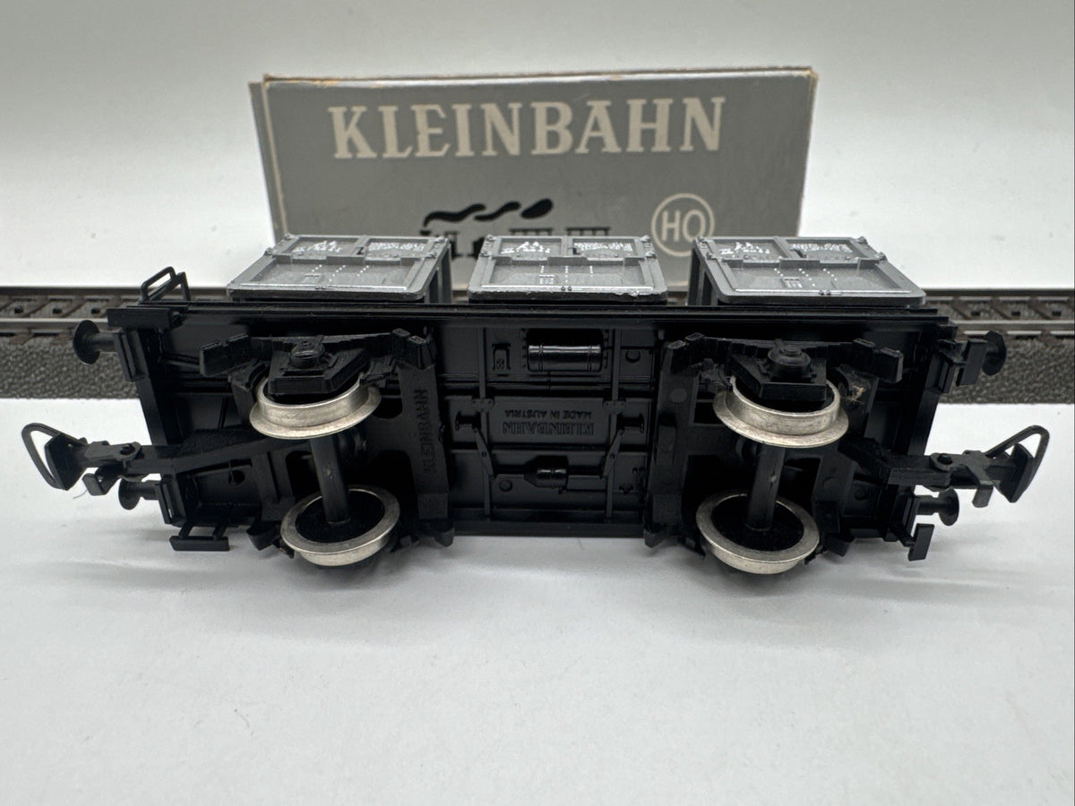 Kleinbahn H0 339 Güterwagen "Von Haus zu Haus" der DB in grauer OVP