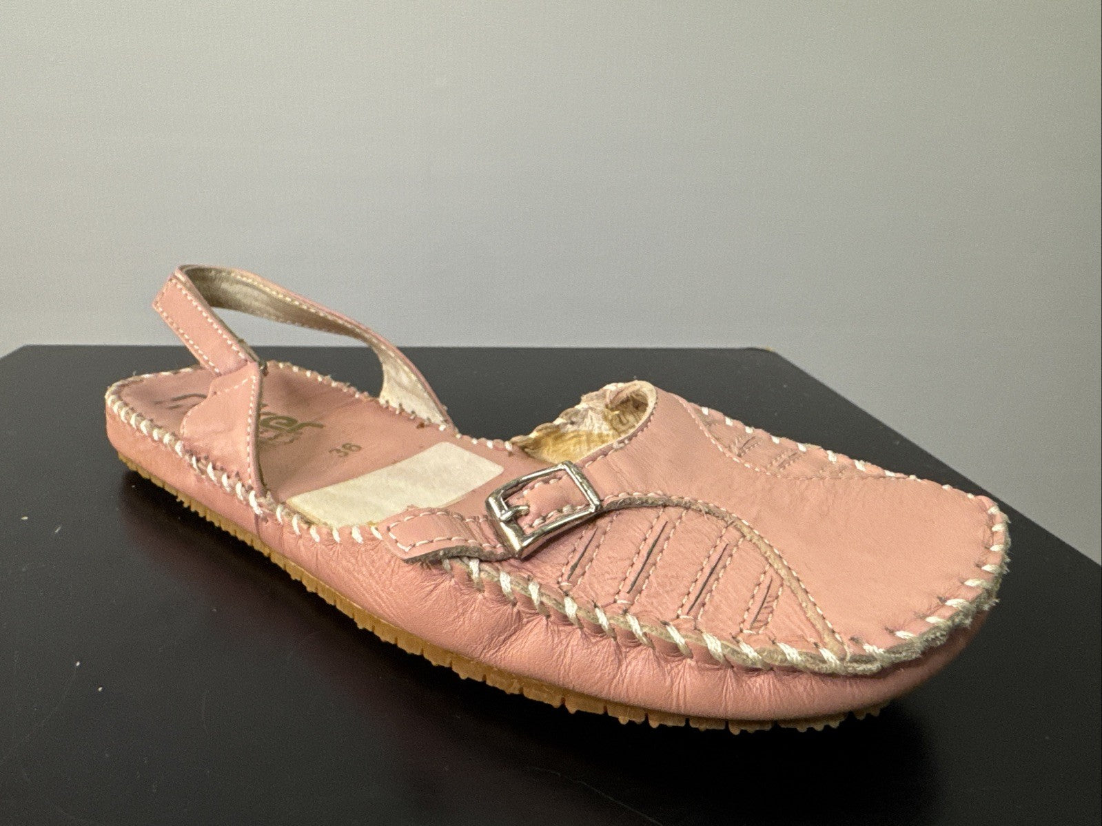 Rieker Slipper Gr. 36 Leder Rosa