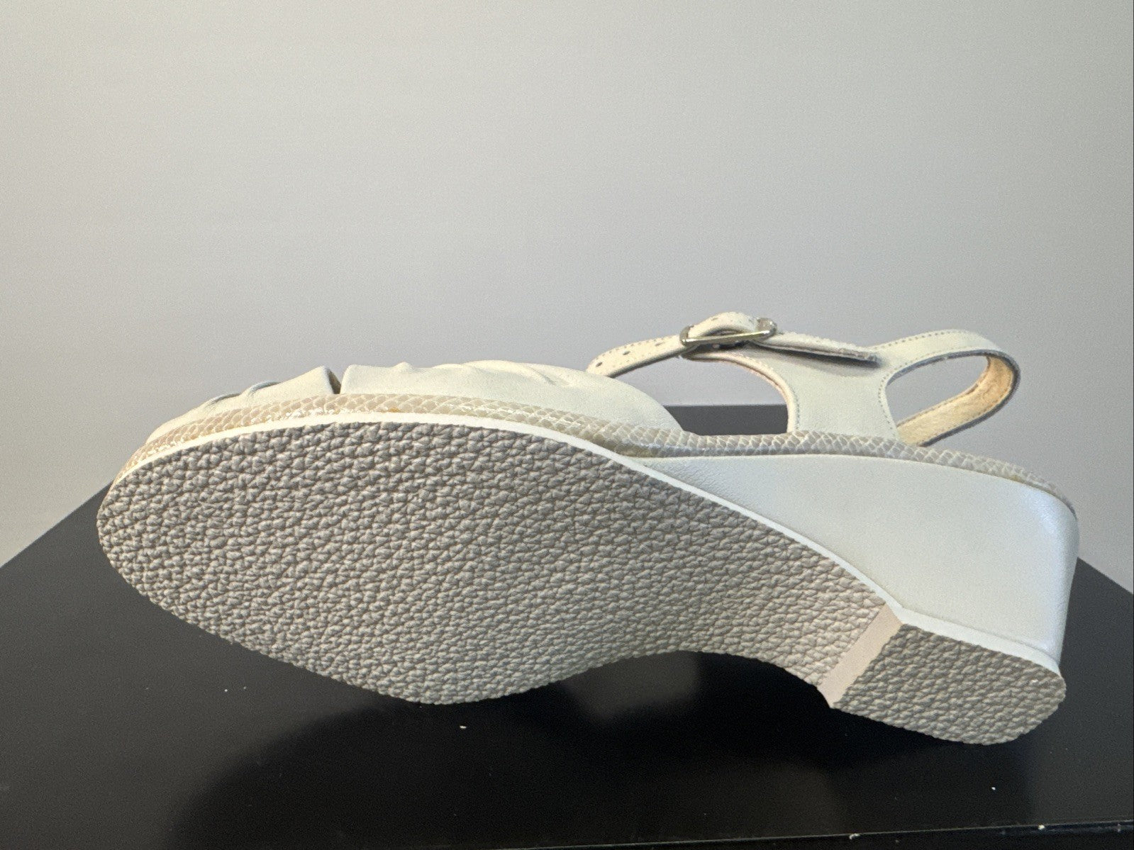 Rohde Sandalette Gr. 4 Damen Weiß Leder