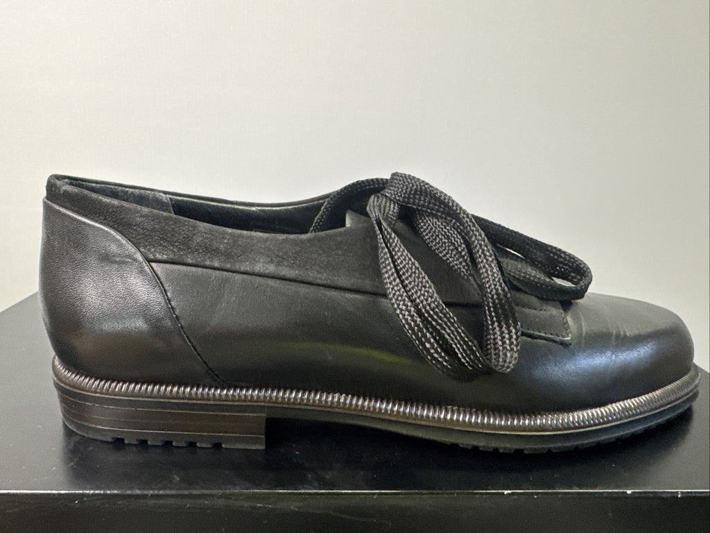 Firetti Damenschuh Gr. 37 Halbschuh Leder Schwarz