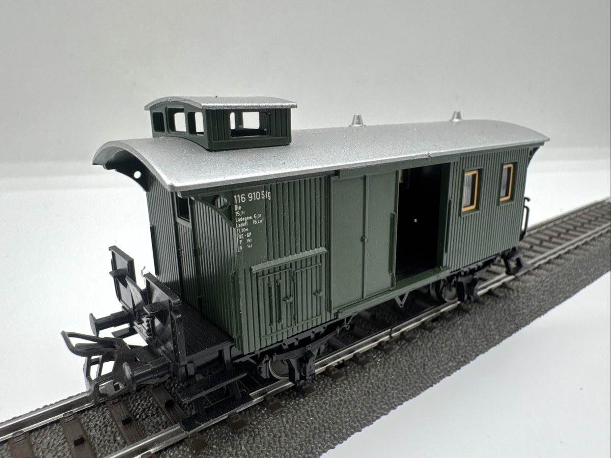 Märklin 4038 - Gepäckwagen - 116 910 Stg - grün/grau - H0 HO 1:87 #148