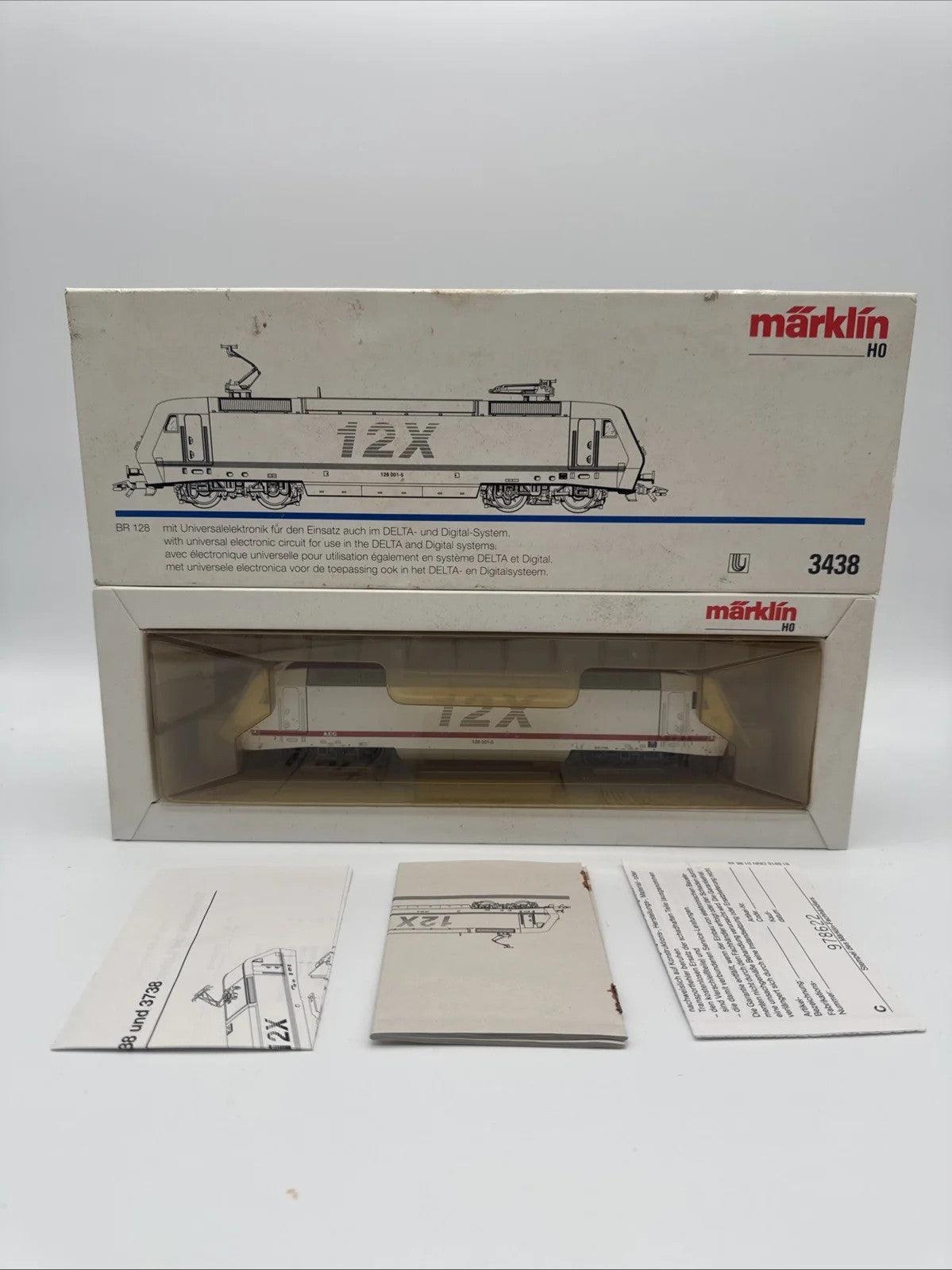Märklin 3438 H0 Elektrolok BR 128 AEG digital OVP Top Zustand