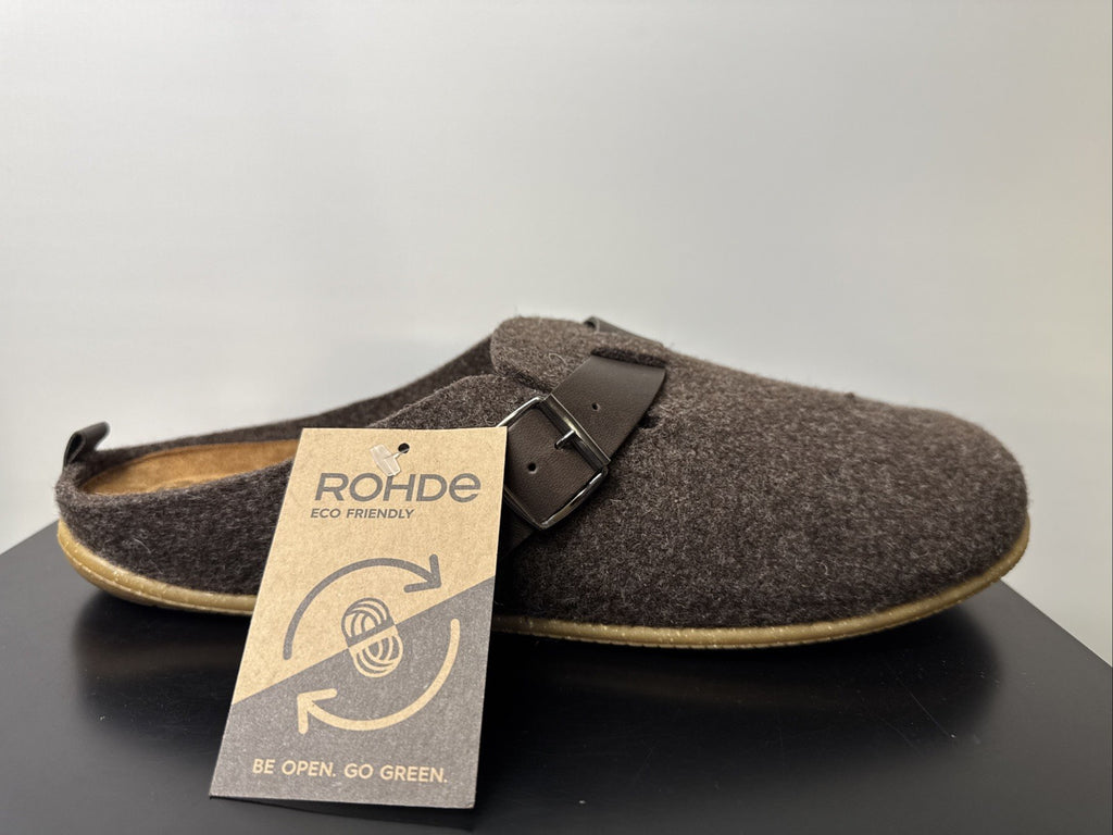 Rohde Herren Filz Pantolette Gr. 43 Mocca Pantoffel 6922