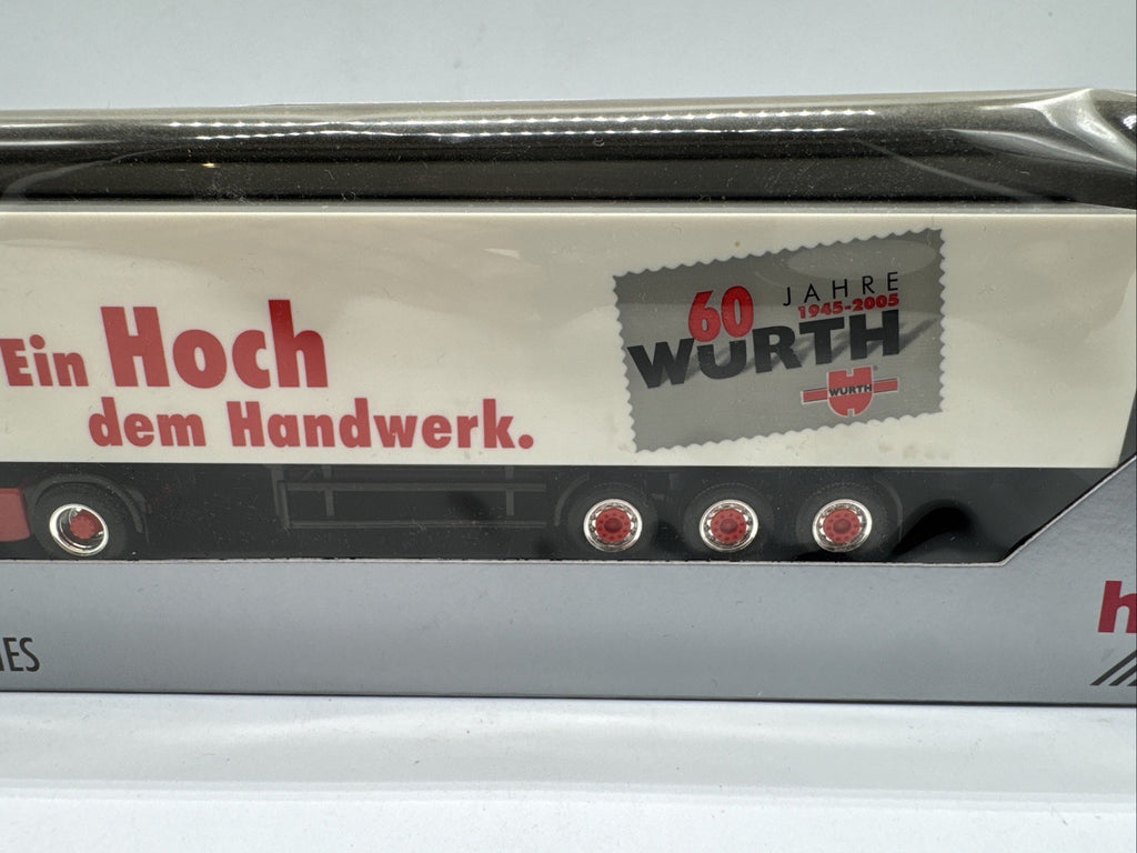 1/87 Herpa MAN TGA XXL Würth Koffer Sattelzug Neuwertig