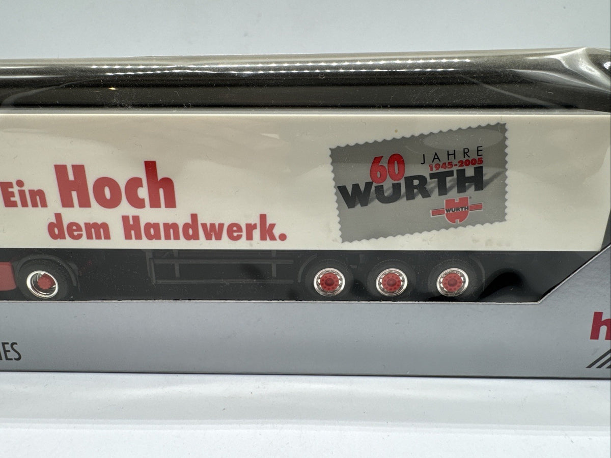 1/87 Herpa MAN TGA XXL Würth Koffer Sattelzug Neuwertig