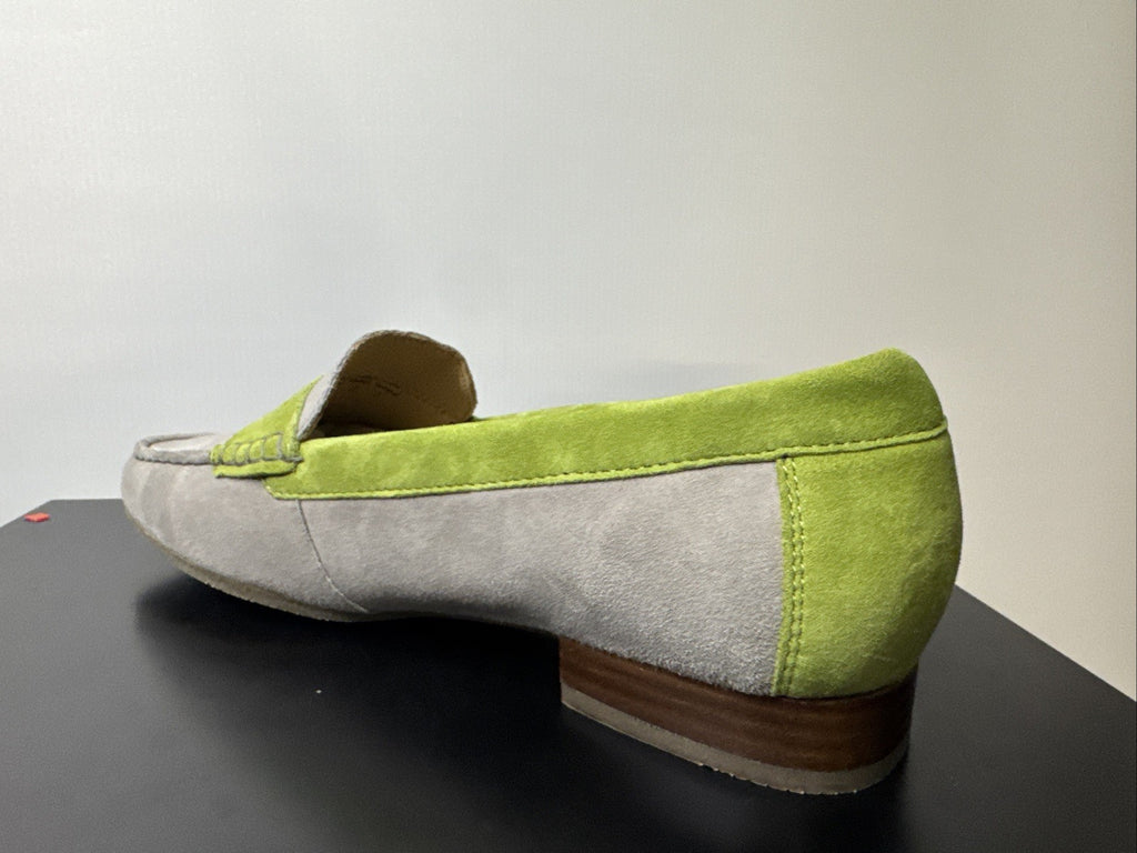 Sioux Corbina Slipper Gr. 6,5 Grau Damenschuhe Leder
