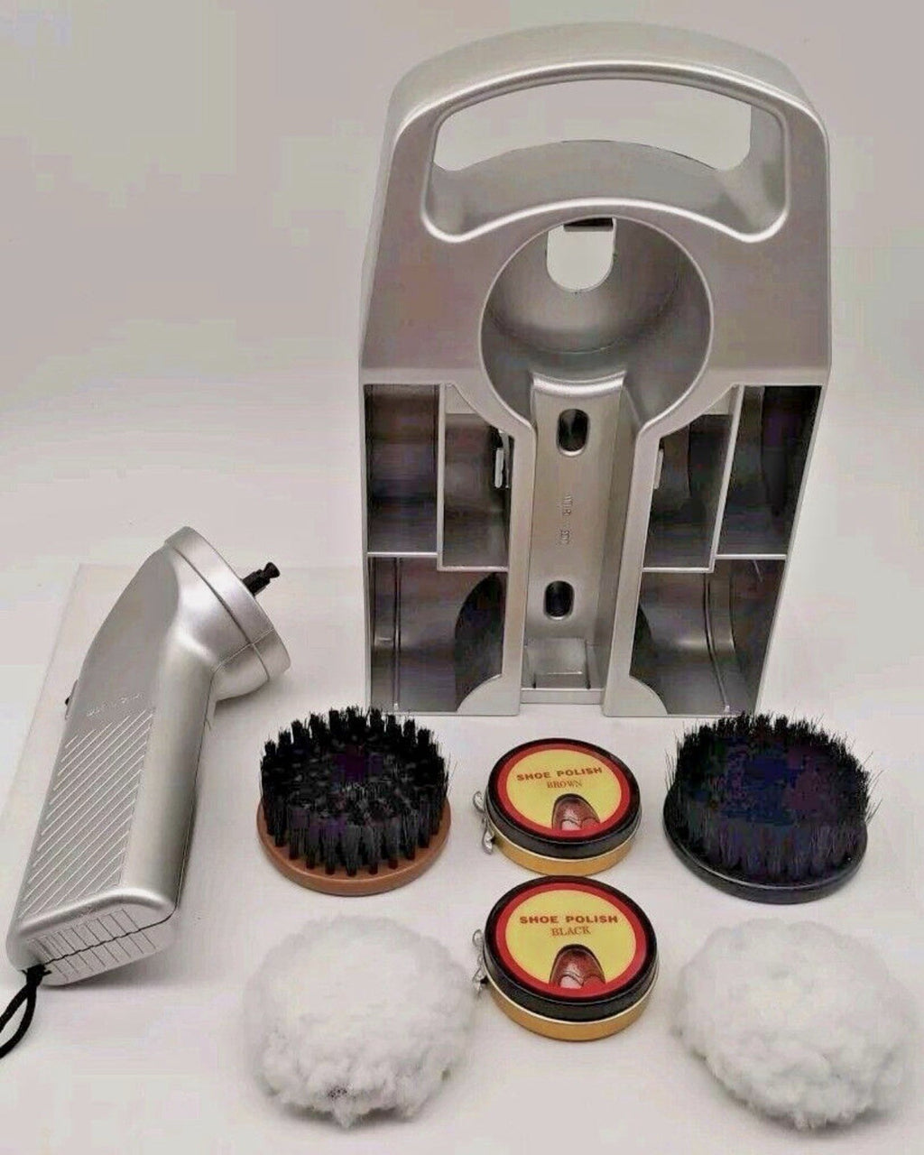 Automatik-Schuhputzgerät, 7 Teile Schuhpolier-Set mit Batteriebetrieb Neu & OVP