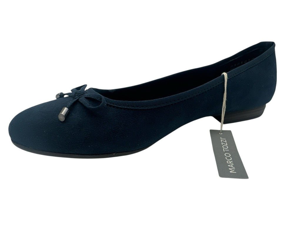 MARCO TOZZI Ballerinas Sommer Slipper Damen Blau Gr. 40